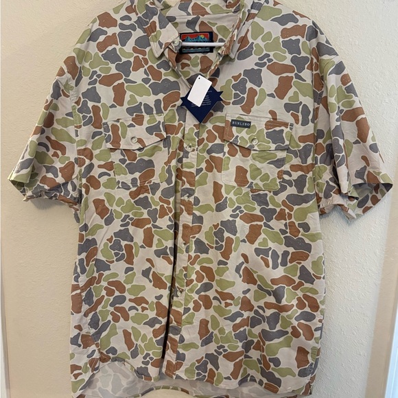 BURLEBO Other - Burlebo Multicolor Camo Button Down Shirt